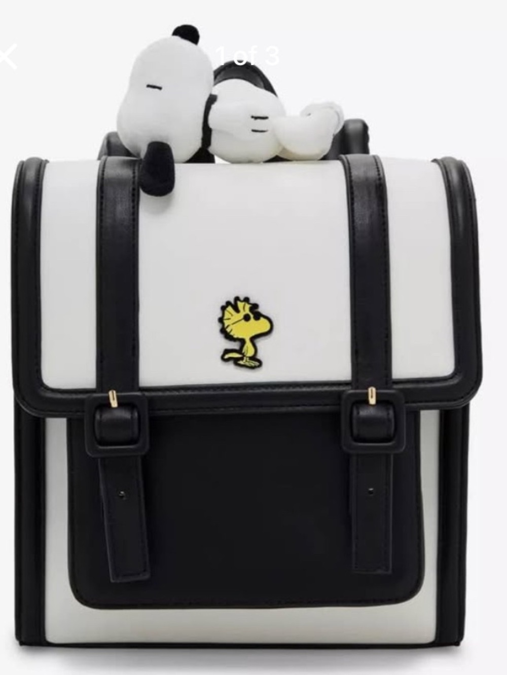 Loungefly Black & White Snoopy and Woodstock Backpack